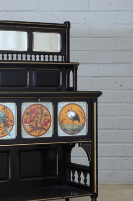 Lot 110 - An Aesthetic ebonised side cabinet