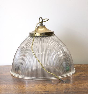 Lot 437 - A large Holophane light fitting