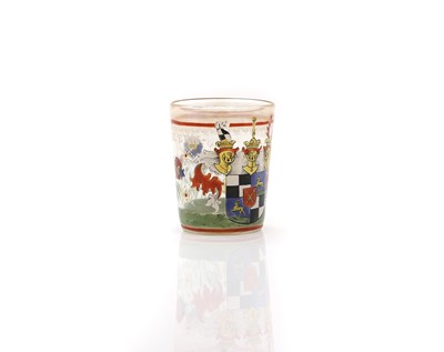 Lot 234 - A Historismus enamelled glass beaker