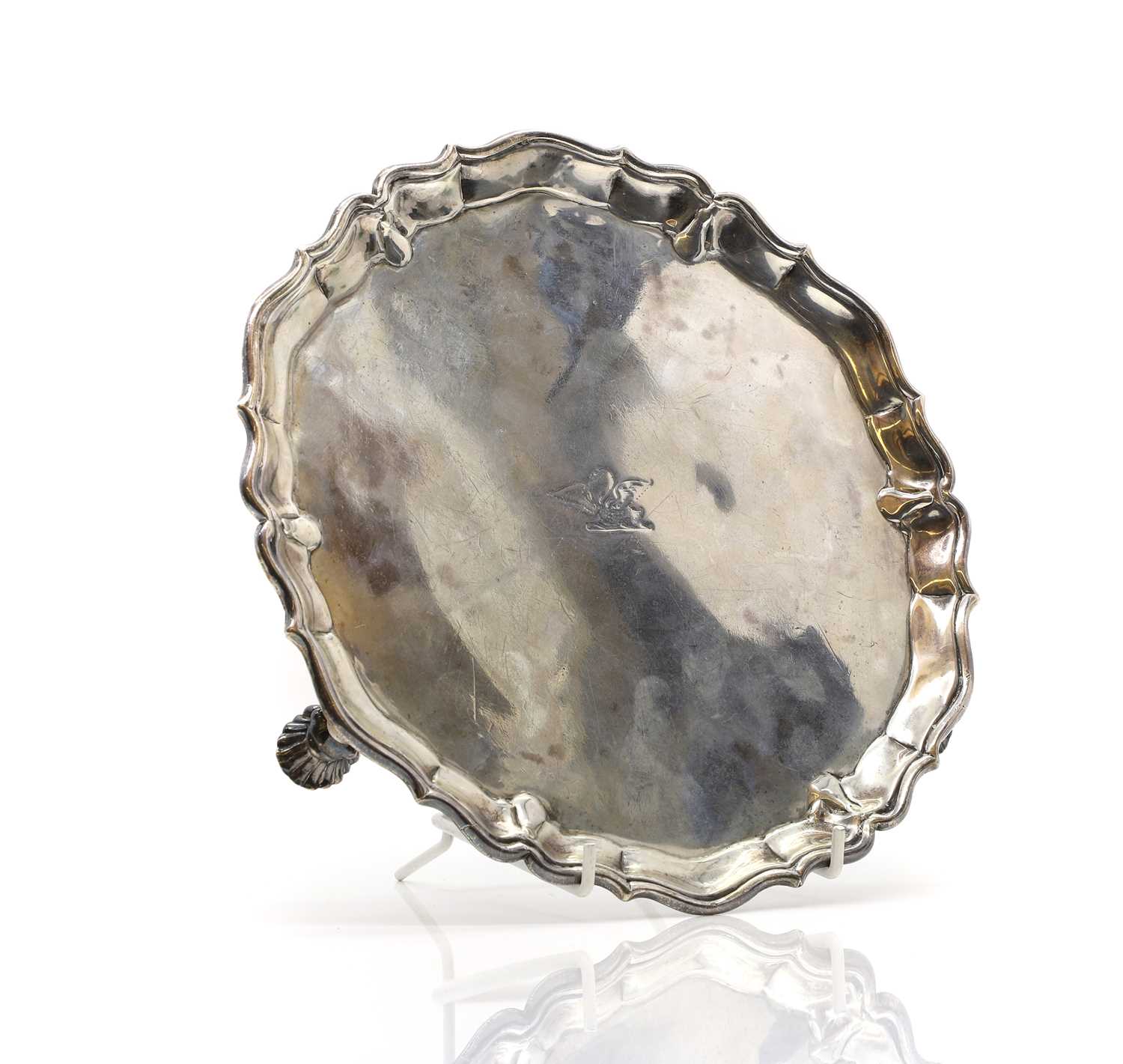 Lot 5 - A George II silver salver