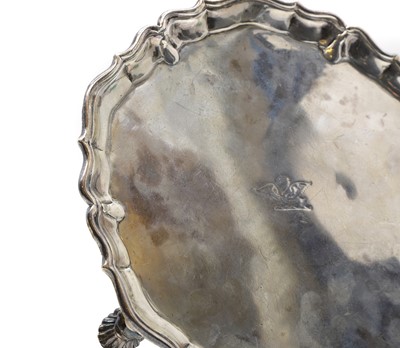 Lot 5 - A George II silver salver