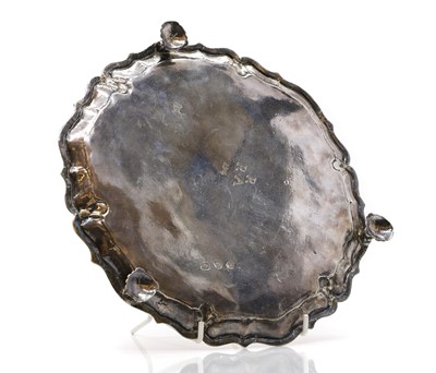 Lot 5 - A George II silver salver