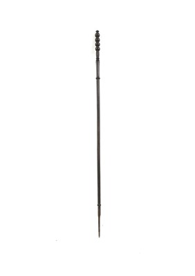 Lot 314 - A tribal hardwood staff