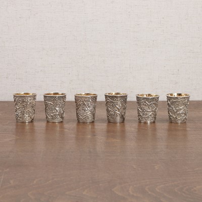 Lot 128 - A group of Chinese silver beakers