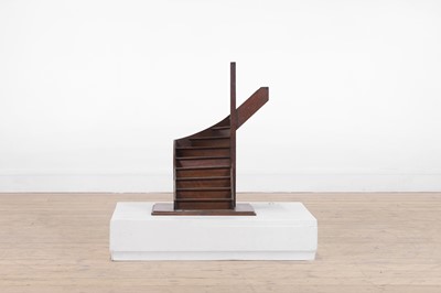 Lot 305 - An oak architectural staircase model