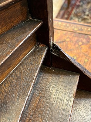 Lot 305 - An oak architectural staircase model
