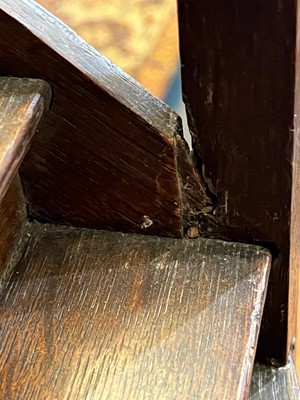 Lot 305 - An oak architectural staircase model