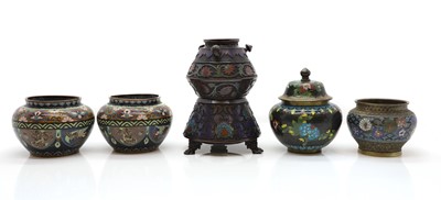 Lot 178 - A group of Japanese cloisonné