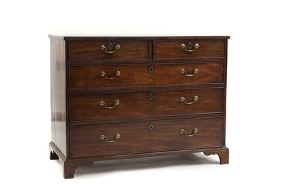 Lot 383 - A George III chest of drawers