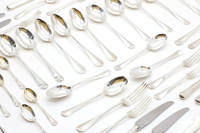 Lot 50 - An Old English pattern silver flatware service