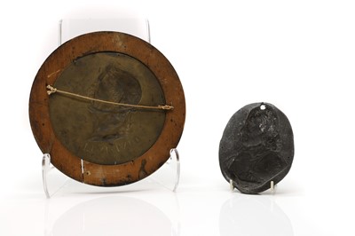Lot 270 - A bronze relief portrait of Julius Caesar