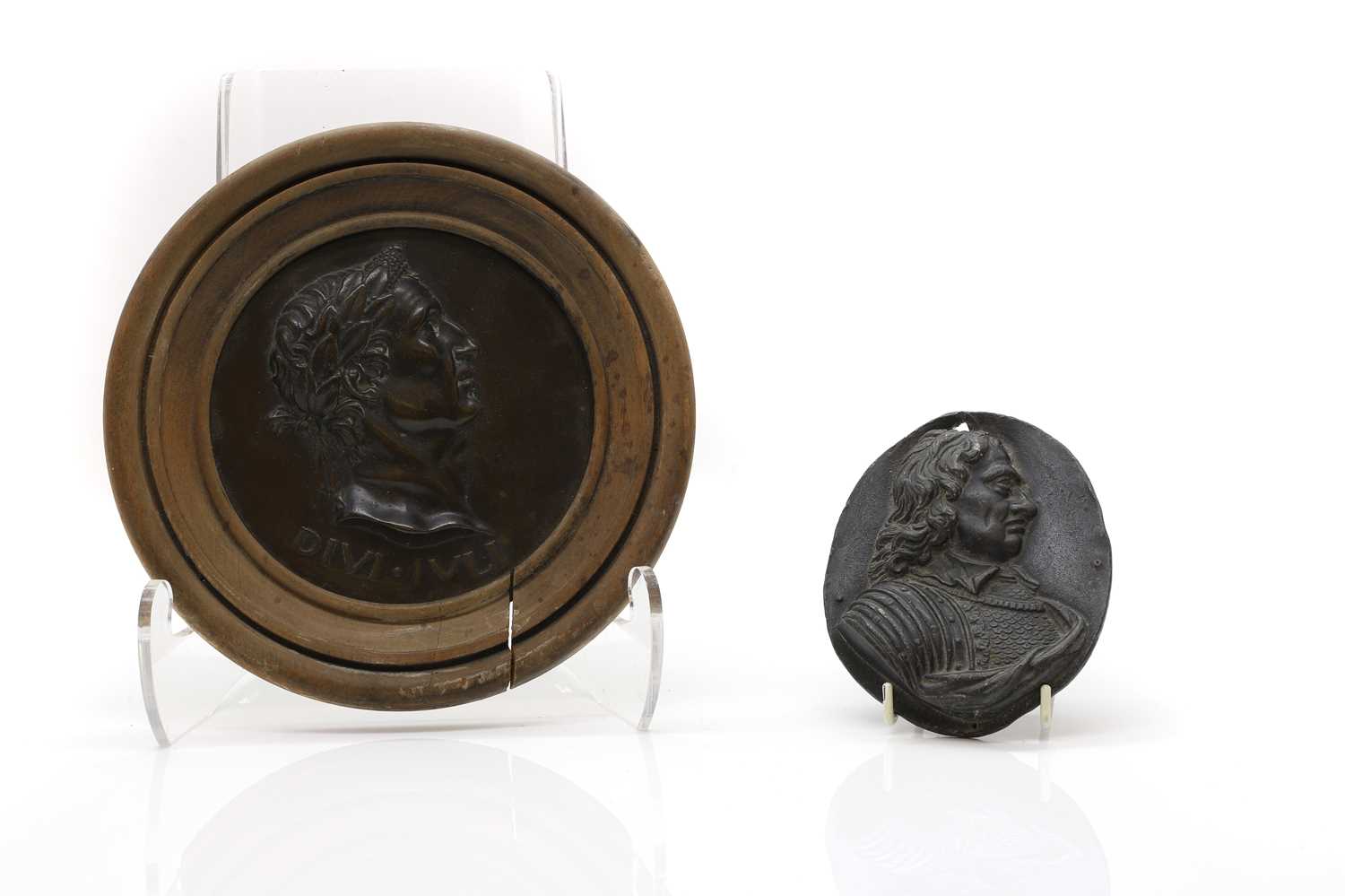 Lot 270 - A bronze relief portrait of Julius Caesar