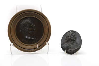 Lot 270 - A bronze relief portrait of Julius Caesar