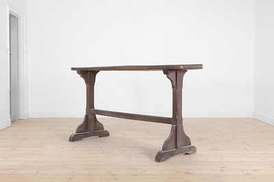 Lot 613 - An oak church table or stand