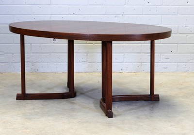 Lot 278 - A Danish rosewood dining table