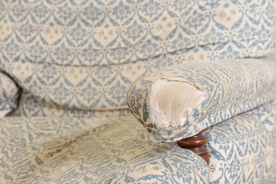 Lot 104 - A pair of open armchairs by Howard & Sons