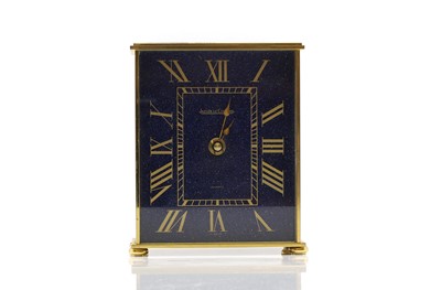 Lot 258 - A Jaeger le Coultre brass mantel clock