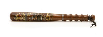 Lot 159 - A painted wood truncheon