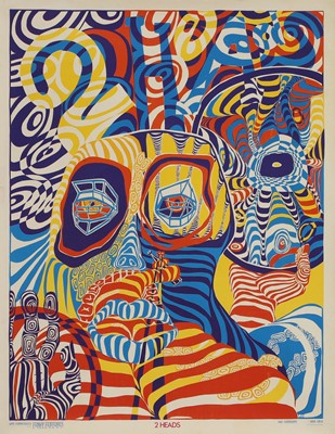 Lot 148 - A 1967 psychedelic '2 Heads' poster
