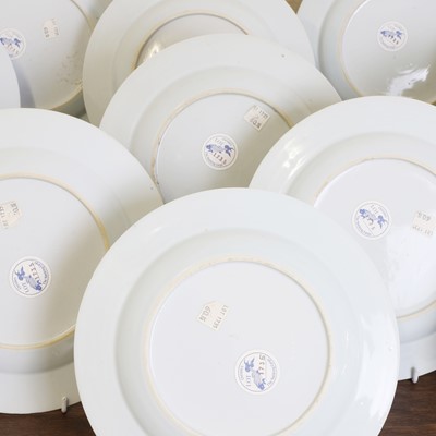 Lot 56 - A collection of eighteen Chinese Nanking cargo blue and white plates
