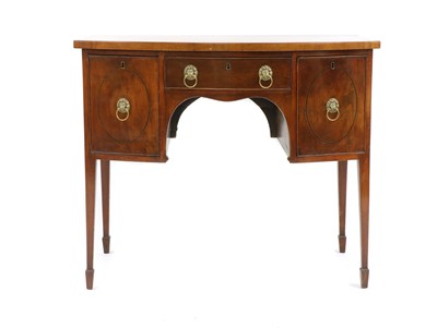 Lot 535 - A small Regency mahogany bow-fronted sideboard