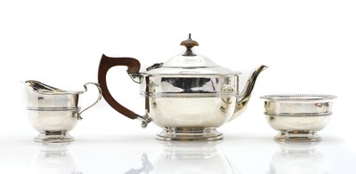 Lot 12 - A silver tea service