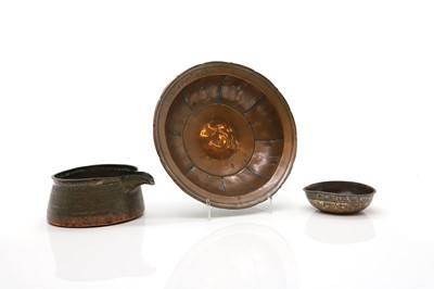 Lot 217 - A collection of Eastern copper items