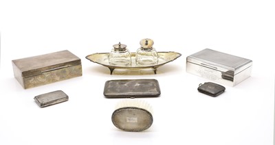 Lot 84 - A collection of silver items