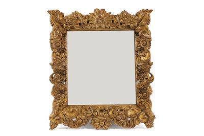 Lot 150 - A gilt wood framed wall mirror