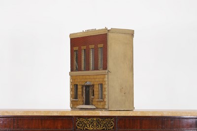 Lot 504 - A William IV painted wooden doll's house