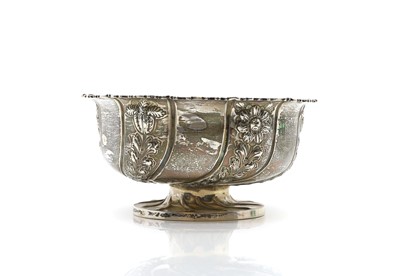 Lot 14 - A silver rose bowl