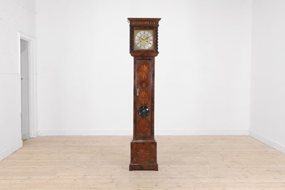 Lot 347 - A William and Mary walnut and marquetry longcase clock