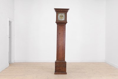 Lot 349 - A George III oak longcase clock