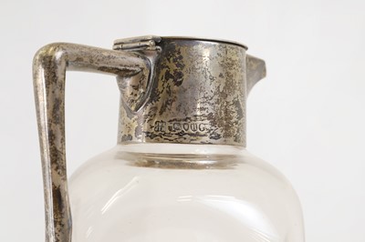Lot 301 - A Victorian silver-mounted claret jug