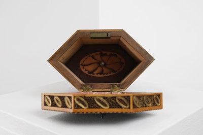 Lot 288 - A paper-scroll tea caddy