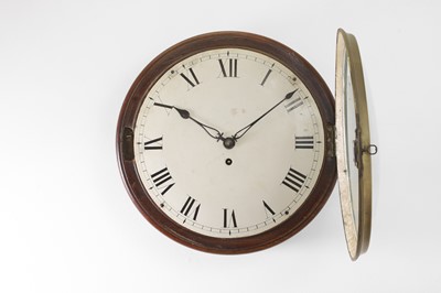 Lot 277 - A George III mahogany wall clock
