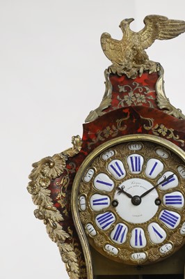 Lot 268 - A Louis XV-style gilt-bronze and tortoiseshell bracket clock