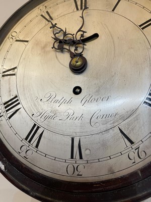 Lot 269 - A George III circular mahogany wall clock