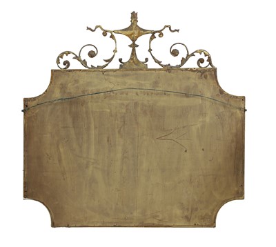 Lot 481 - A giltwood mirror