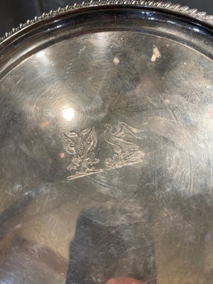 Lot 43 - A pair of George III silver salvers