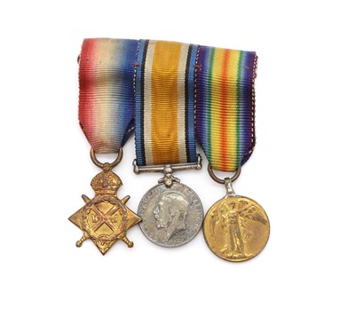 Lot 107 - A WWI miniature medal trio