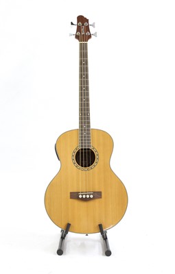 Lot 363 - A Woodstock electro-acoustic bass guitar