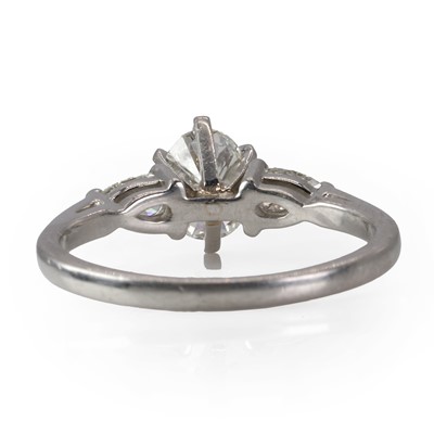 Lot 168 - A three stone diamond ring