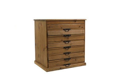 Lot 393 - A pine plan chest