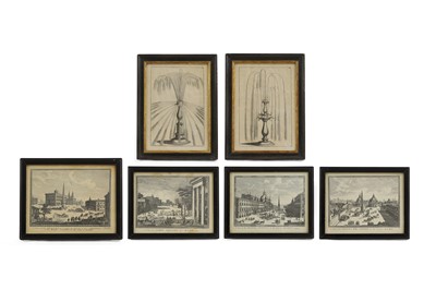 Lot 469 - A set of four etchings from the series 'Perspective Views in Naples and Rome'