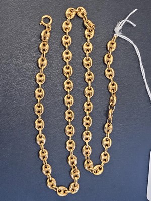 Lot 116 - An 18ct gold anchor link chain by UnoAErre