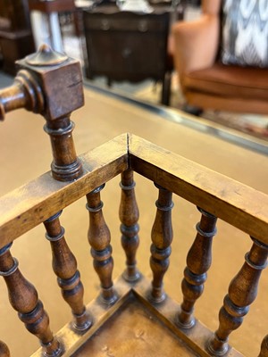 Lot 299 - A Regency burr maple desk stand