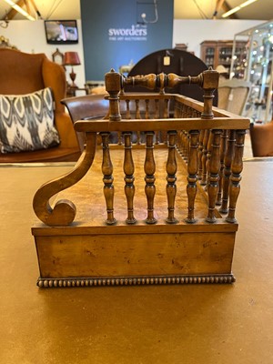 Lot 299 - A Regency burr maple desk stand