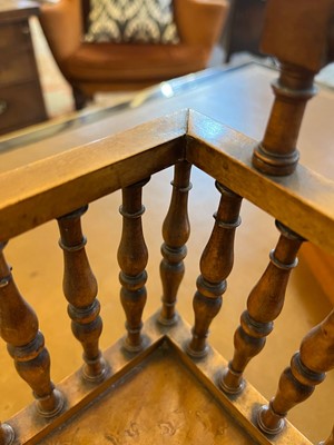 Lot 299 - A Regency burr maple desk stand