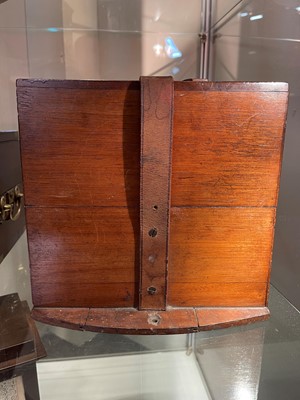 Lot 266 - A mahogany and brass-mounted marine chronometer